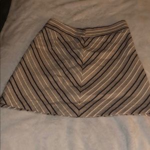 LOFT stripped mini skirt